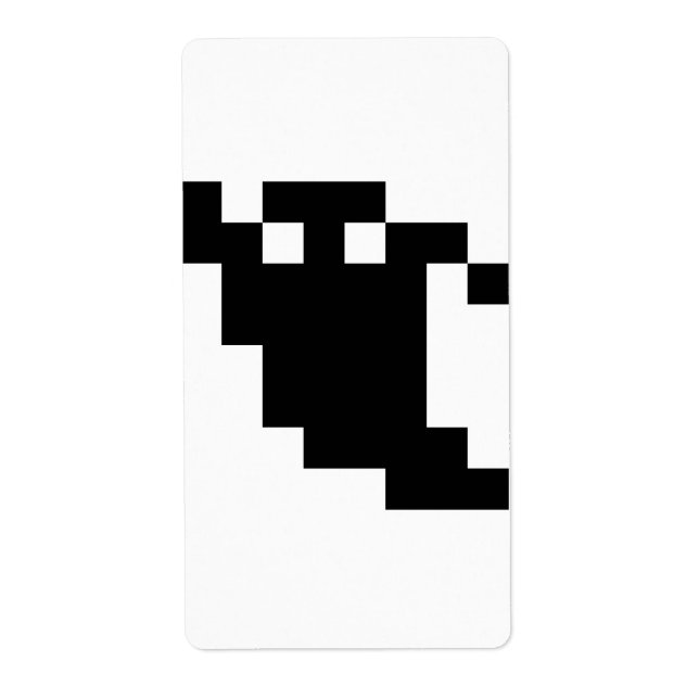 Etiqueta Sombra de fantasma de 8 bits (Frente)