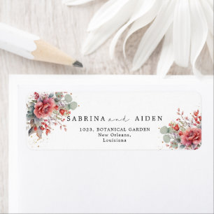 Etiqueta Sombra De La Peach Rosa De Rubor   Boda azul turbi