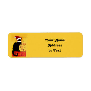 Etiqueta Sombrero de Santa Le Chat Noir Navidad