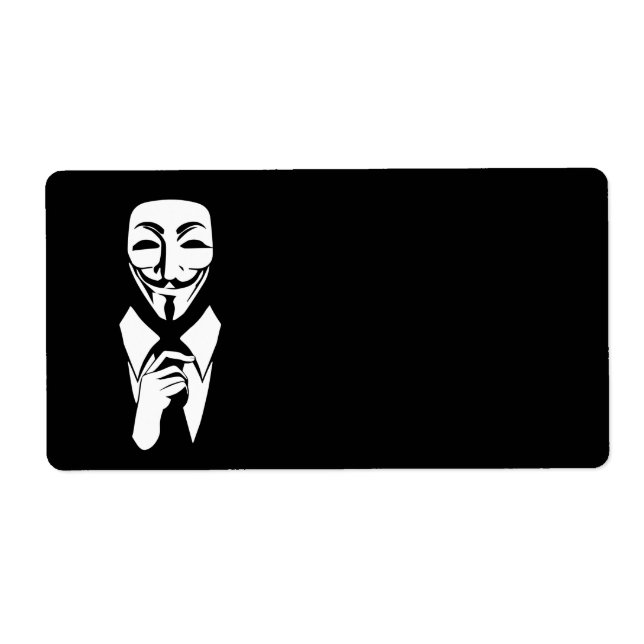 Etiqueta Somos anónimos (Frente)