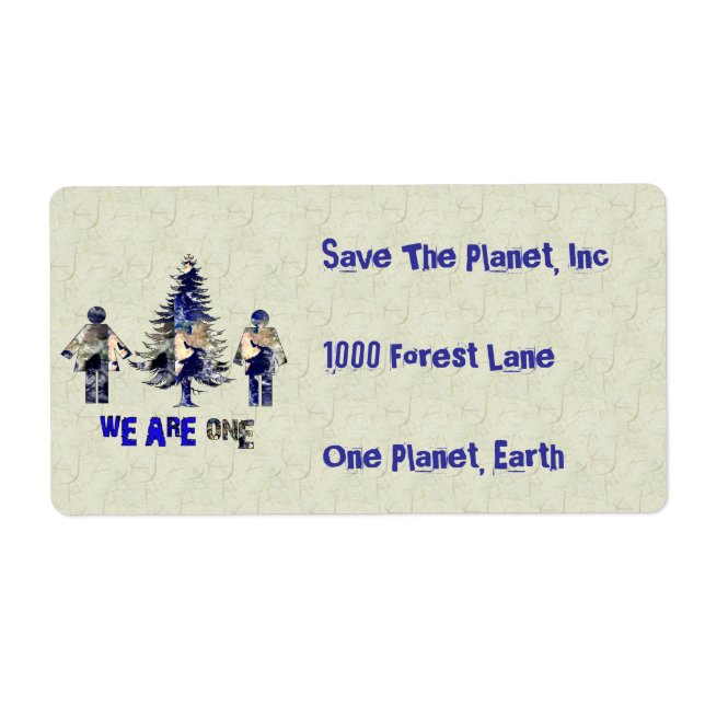 Etiqueta Somos uno (Frente)