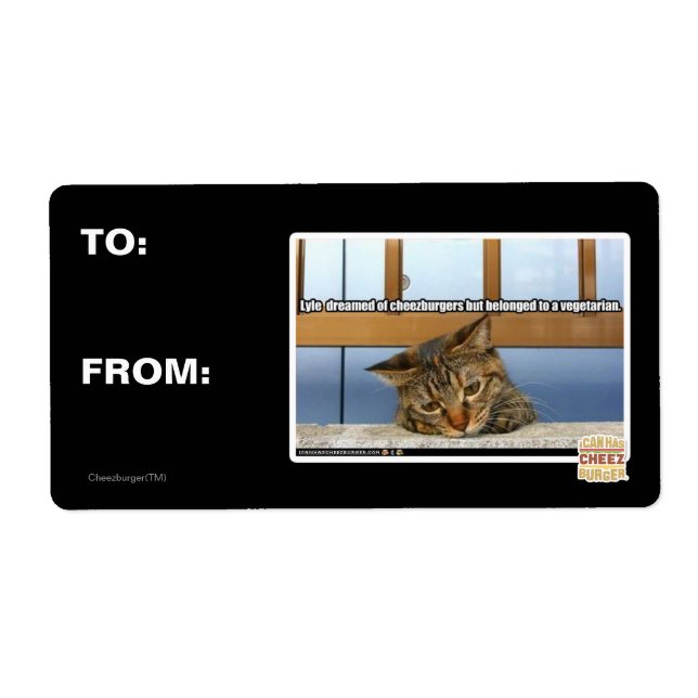 Etiqueta Soñando con hamburguesas de queso (Frente)