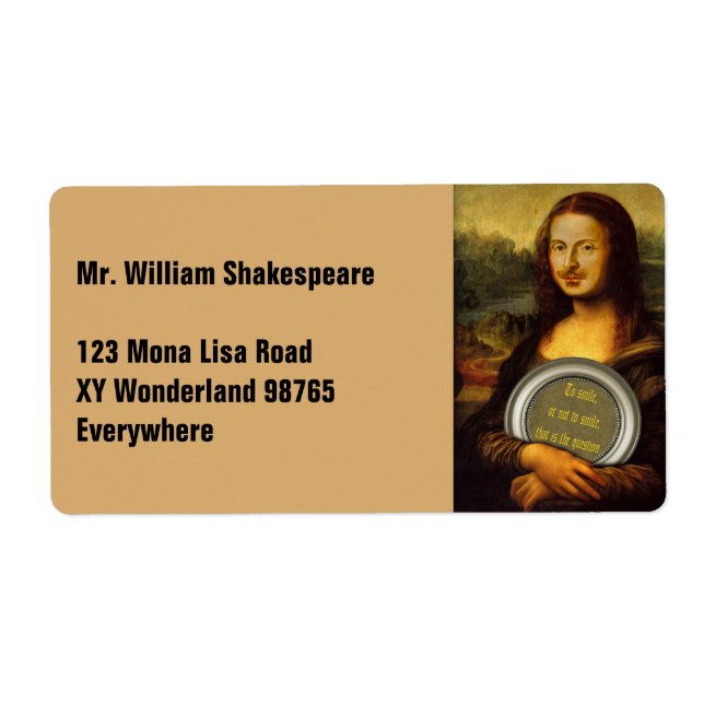 Etiqueta Sonreír O No Sonreír (Frente)