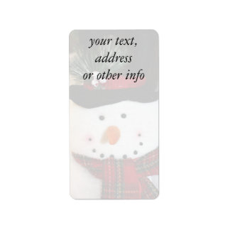 Etiqueta Sonrisa de Snowman