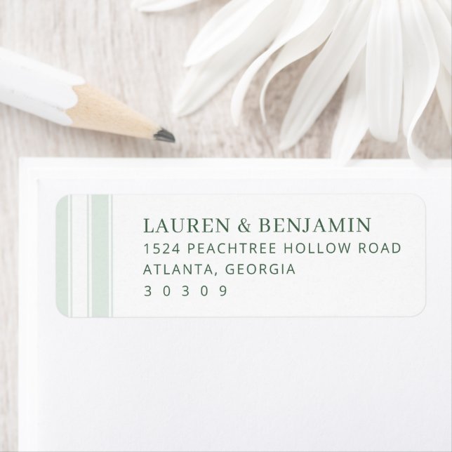 Etiqueta Sophisticated Sage Minimalist (In situ)