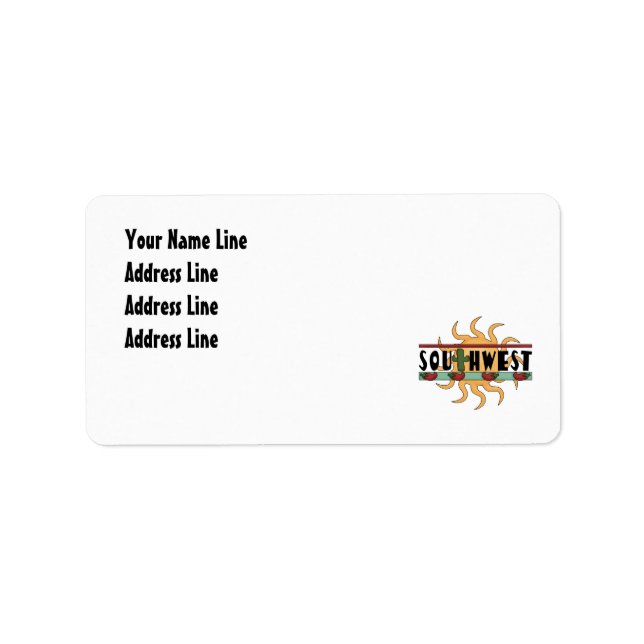Etiqueta Southwest - Dirección de devolución (Frente)