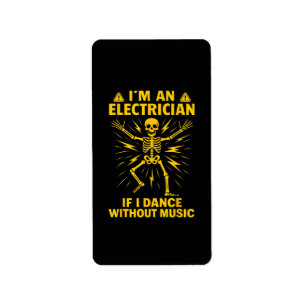 Etiqueta Soy Electrista Si Bailo Sin Música