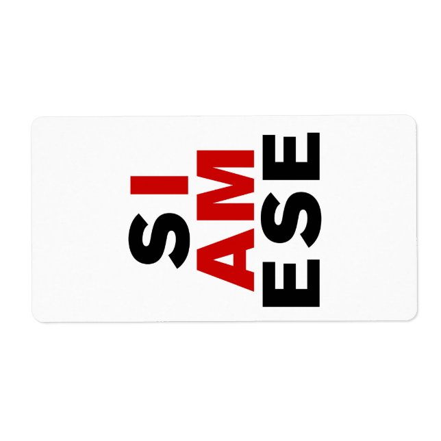 ETIQUETA SOY SIAMÉS (Frente)