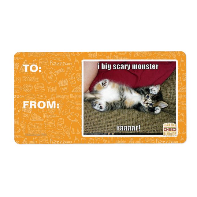 Etiqueta Soy un gran monstruo aterrador (Frente)