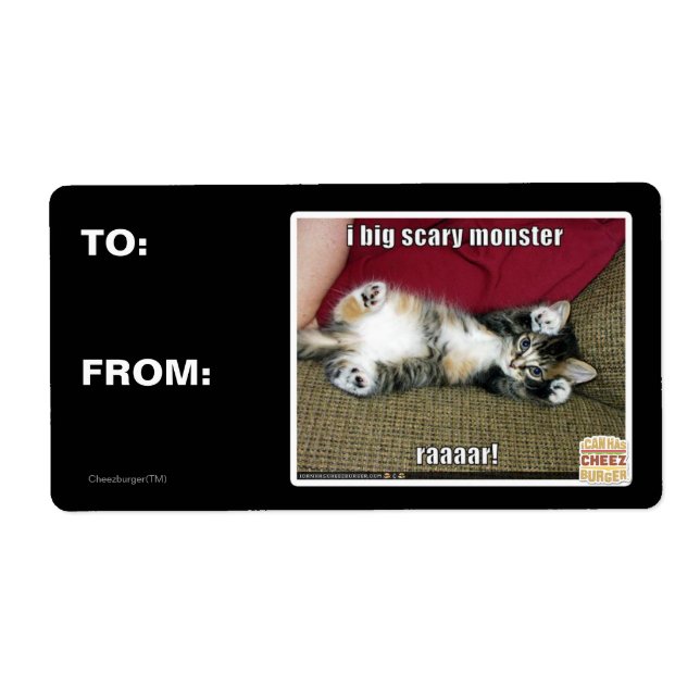 Etiqueta Soy un gran monstruo aterrador (Frente)