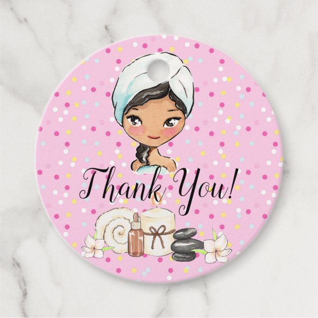 etiqueta Spa Day Gracias (Anverso)