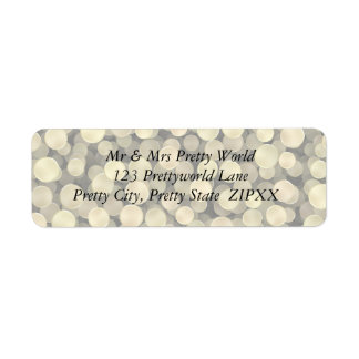 Etiqueta Sparkling Golden Polka Dots