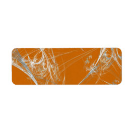 Etiqueta Spider Web Fract Background Return Address Pegatin