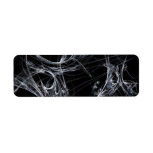 Etiqueta Spider Web Fract Background Return Address Pegatin