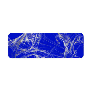 Etiqueta Spider Web Fract Background Return Address Pegatin