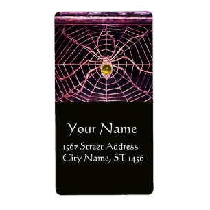 Etiqueta SPIDER Y WEB Yellow Topaz Black