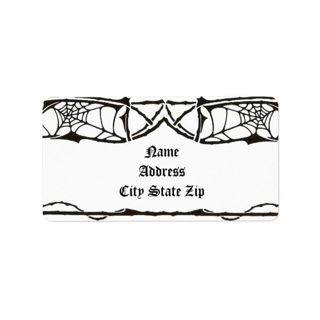Etiqueta Spiderweb (Frente)