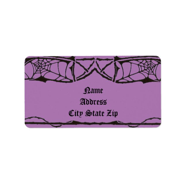 Etiqueta Spiderweb (Frente)