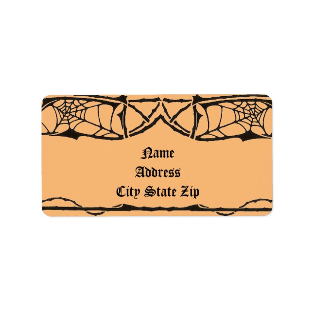 Etiqueta Spiderweb Label (Frente)