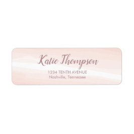 Etiqueta Splash acuático rosa clásico