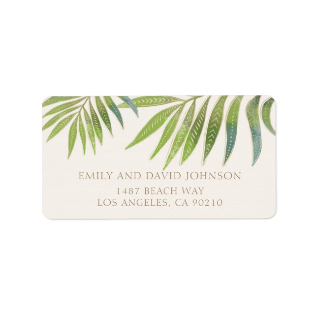 Etiqueta Splendid Summer Boda address label (Frente)