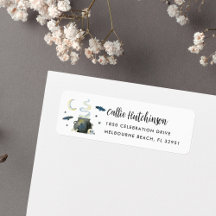 Spooky Halloween Cauldron Return Address
