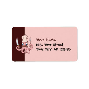 Etiqueta Squid Chef Personalizado