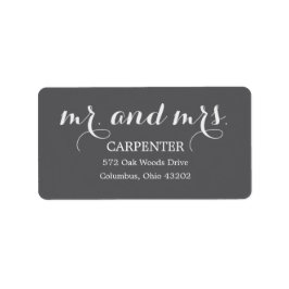 Etiqueta Sr. y Sra. Address Labels
