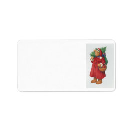 Etiqueta Sra. Santa Bear Bearing Joy personalizado