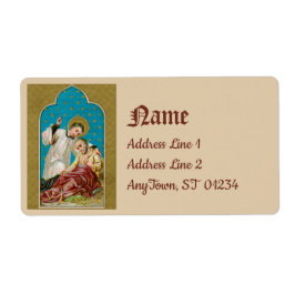 Etiqueta St. Aloysius & Plague Victim (M 006)