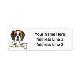 Etiqueta St Bernard personalizado