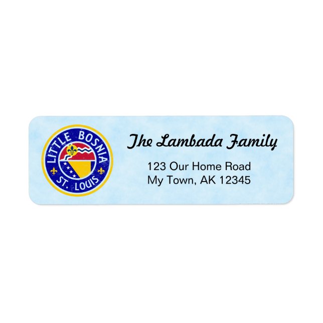 Etiqueta St Louis Bosnian American Address Labels (Frente)