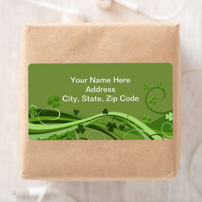 Etiqueta St. Patrick's Day Labels Floral (In situ)