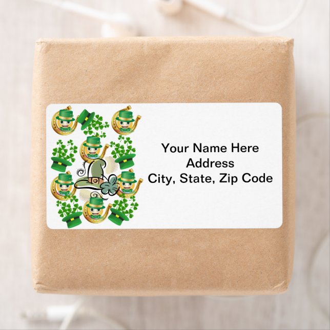 Etiqueta St. Patrick's Day Labels Horseshoe (In situ)
