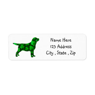 Etiqueta St.Patrick's Labrador - Black Lab