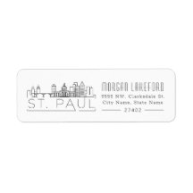 St. Paul, Minnesota Estilized Skyline