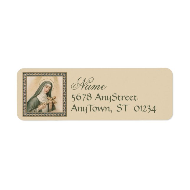 Etiqueta Sta. Rita de Cascia (M 015) (Frente)