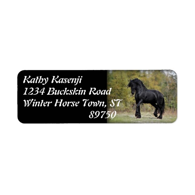 Etiqueta Stallion Strut (Frente)