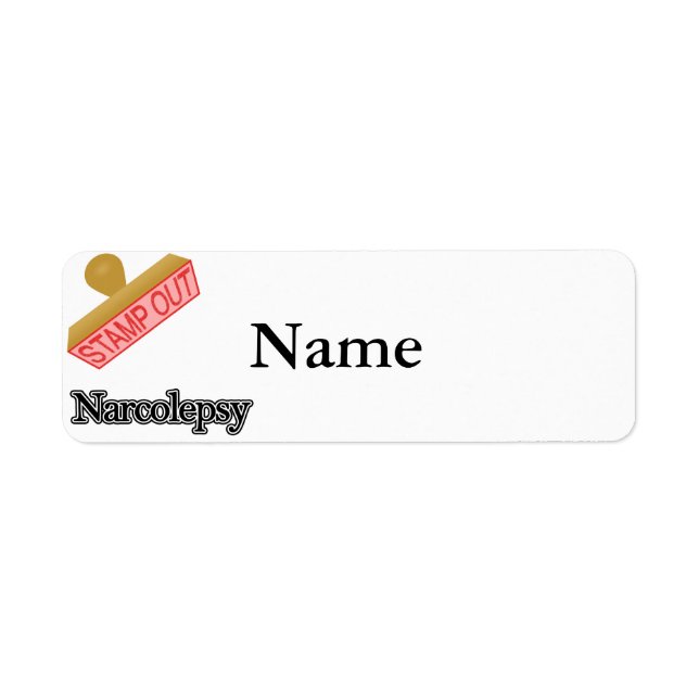 Etiqueta Stamp Out Narcolepsy (Frente)