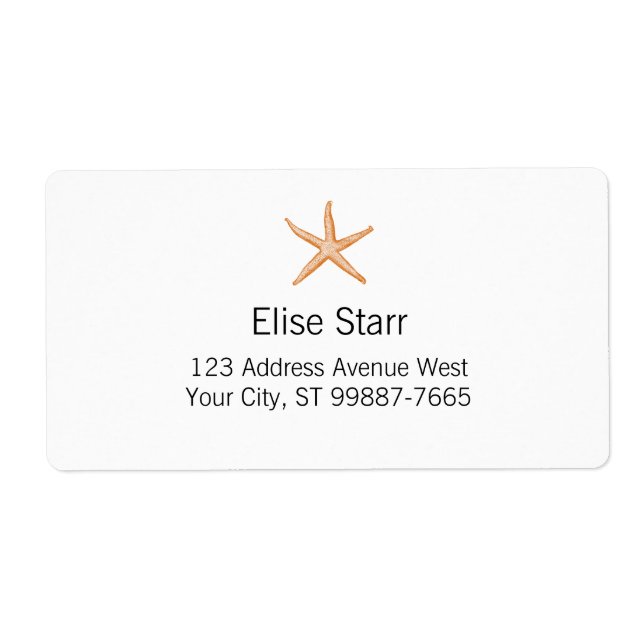 Etiqueta Starfish (Frente)