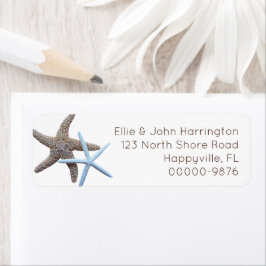 Etiqueta Starfish Couple Custom Return Address