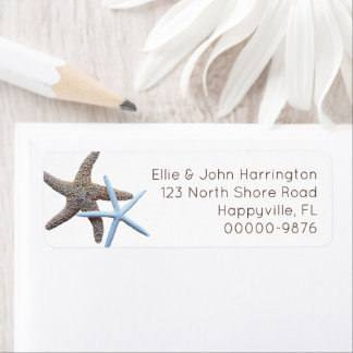 Etiqueta Starfish Couple Custom Return Address