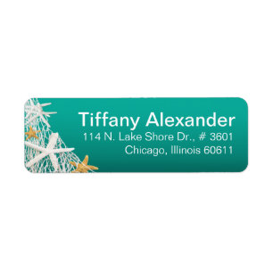Etiqueta Starfish Netting Beach   aqua