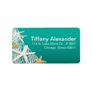 Etiqueta Starfish Netting Beach   aqua