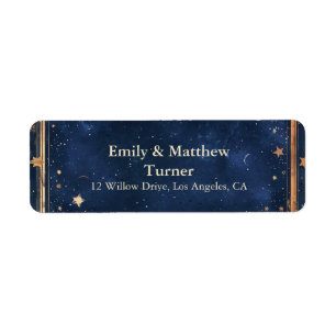 Etiqueta Starry Night Romance Boda