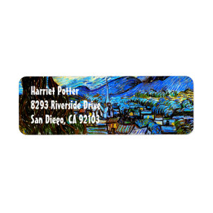 Etiqueta Starry Night Van Gogh Bella Artes