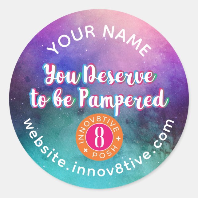 Etiqueta Starry Sky Innov8tive Posh (Anverso)