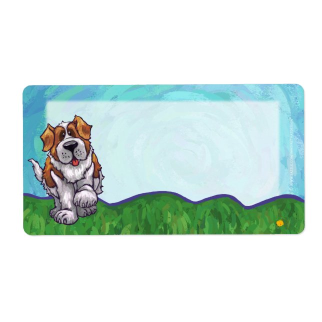 Etiqueta Stationery de St. Bernard (Frente)