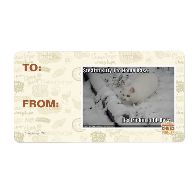 Etiqueta Stealth Kitty 1 (Frente)