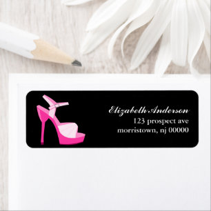 Etiqueta Stiletto rosa